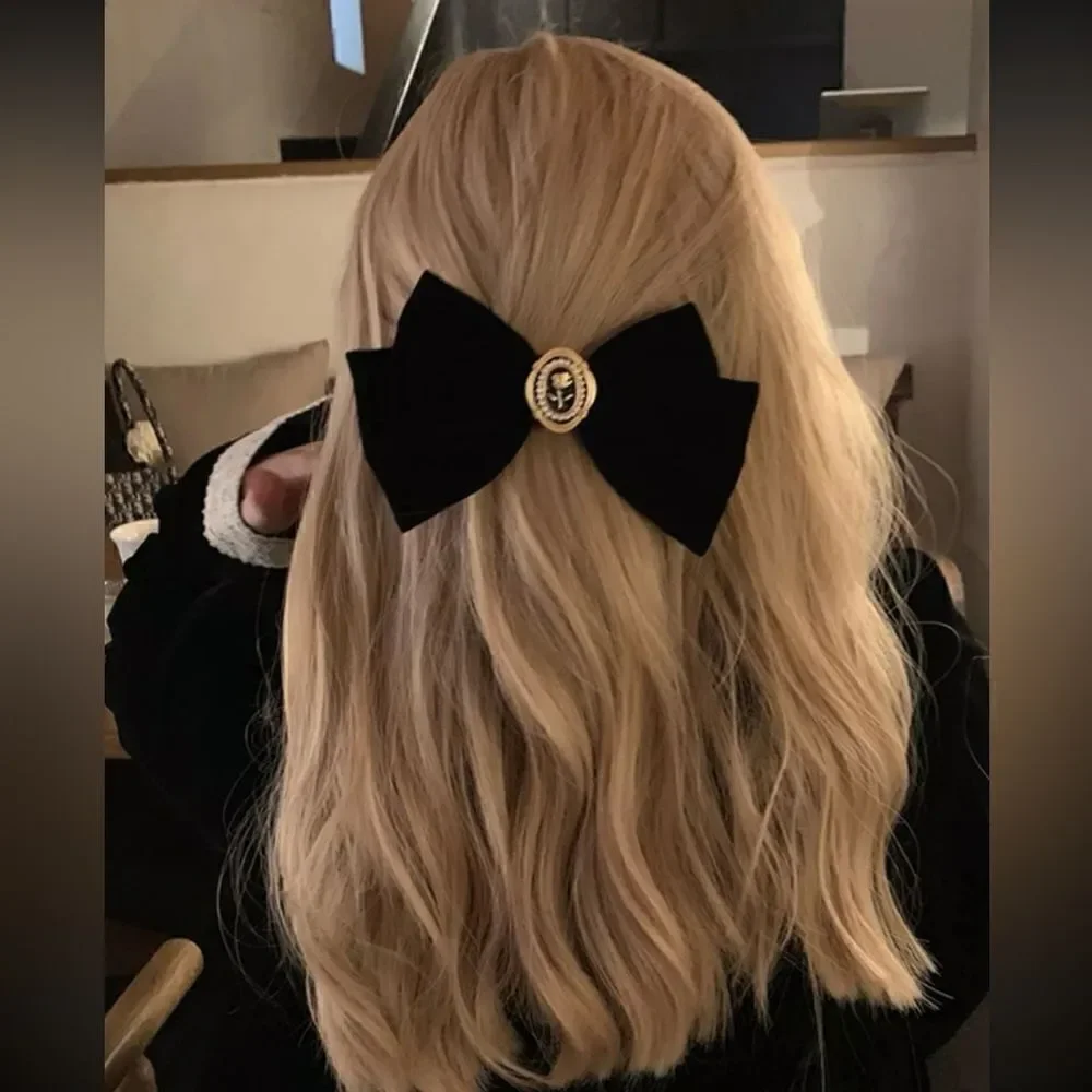 Velvet hair clips  S745